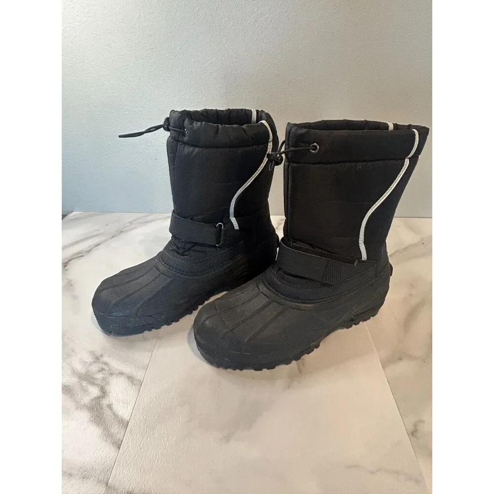 Ozark Trail Men's Winter Boots Size 10 Black Insulated Lace Up Light Wear